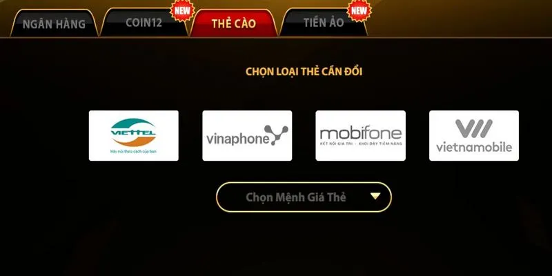 Chọn vào mục Rút tiền tại trang chủ