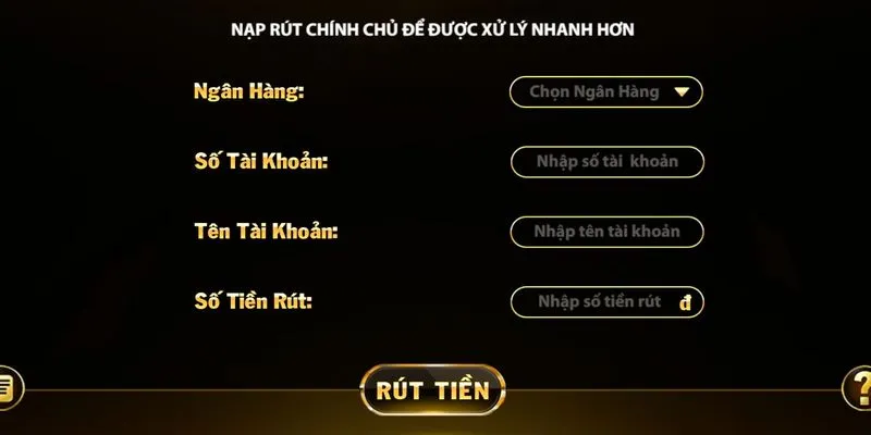 Nhập thông tin tại Go88 Android