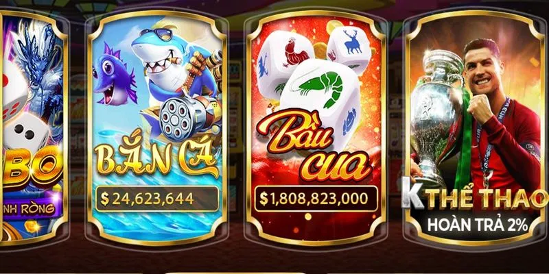 hiết kế hài hòa và đẹp mắt trong game Bầu cua