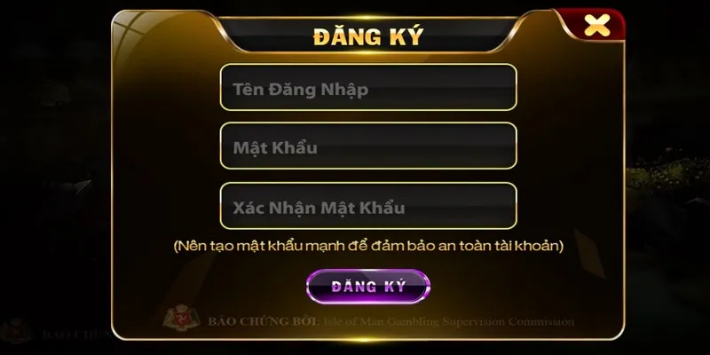 Đăng ký tạo tài khoản cá cược trực tuyến tại trang chủ nhà game