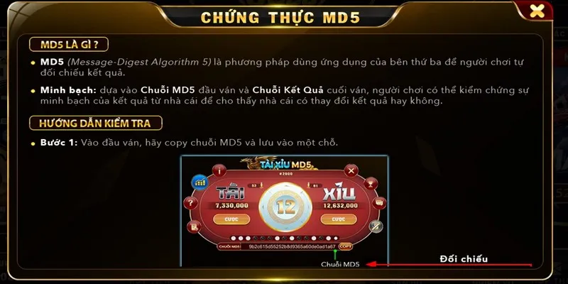 Hệ số tính thưởng Tài xỉu MD5 tại Go88 IOS