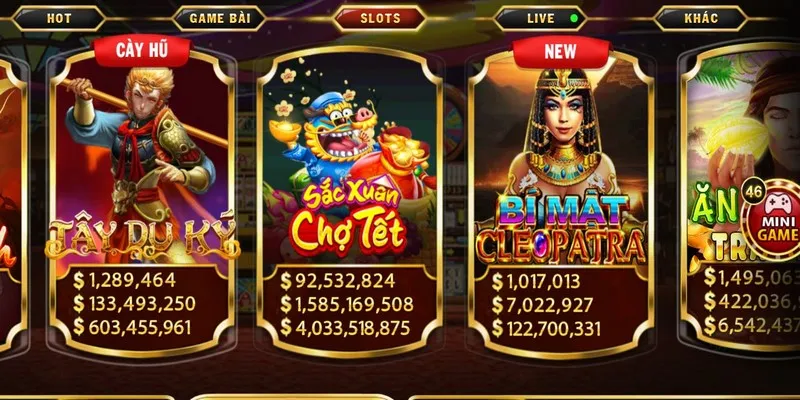 Chọn chuyên mục slots game của Go88 IOS