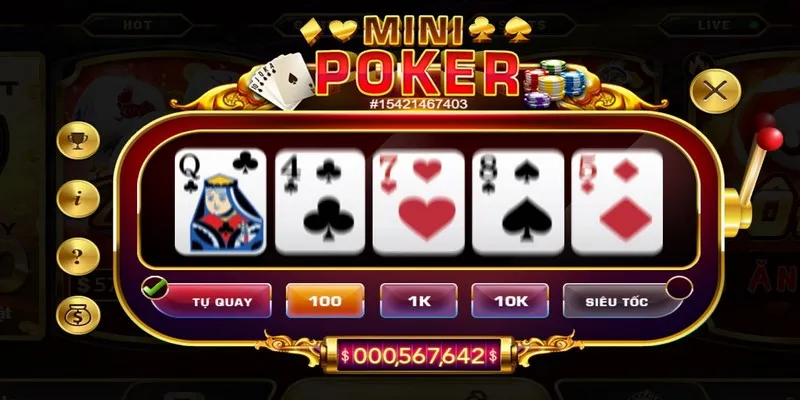 Quy định trả thưởng cụ thể đối với Mini Poker của Go88 online