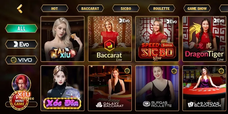 Ưu tiên game casino mà bạn yêu thích tại sân chơi Go88 online