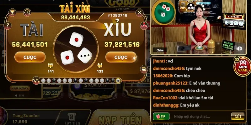 Cầu 1:1 trong Tài Xỉu tại link vào Go88