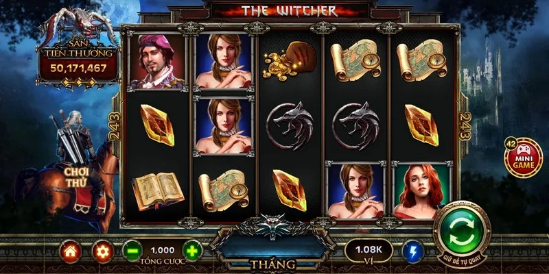 Cách quay thưởng nổ hũ The Witcher Go88 cơ bản