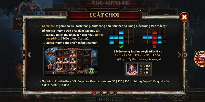 Quy định trả thưởng trong game The Witcher cần biết khi tải Go88