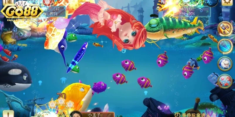 Thế giới đại dương với cá tiên huyền ảo